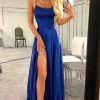 Special Occasion HELLYMOON | Halter Backless A Line Prom Dress With Slit