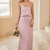 Partywear HELLYMOON | Spaghetti Straps Long Bridesmaid Dress