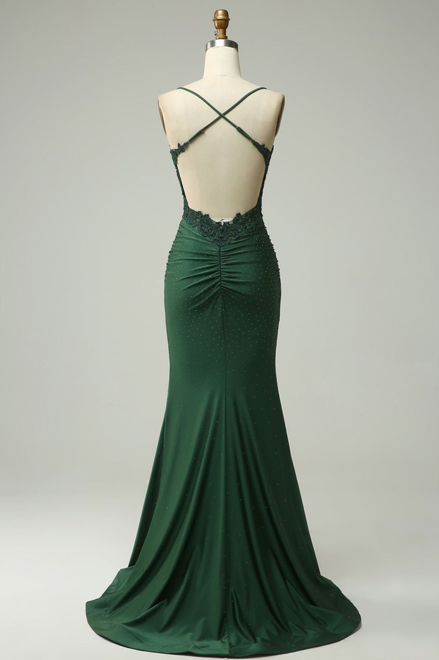 Prom Dresses HELLYMOON | Halter Mermaid Prom Dress With Beading