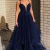 Special Occasion HELLYMOON | Glitter Prom Dress Navy