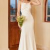 Wedding Dresses HELLYMOON | Simple Mermaid Boho Wedding Dress White