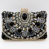 Accessories HELLYMOON | Beaded Shoulder Chain Evening Clutch Black