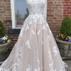 Special Occasion HELLYMOON | Floor Length Wedding Dress With Appliques Apricot