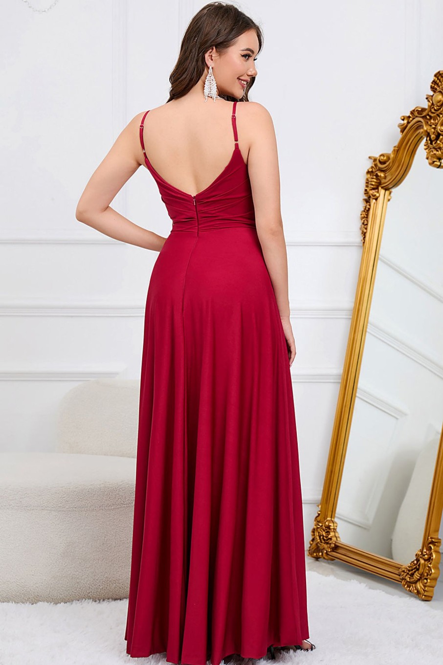 Special Occasion HELLYMOON | A Line Spaghetti Straps Long Bridesmaid Dress