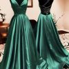 Special Occasion HELLYMOON | Satin A-Line Prom Dress With Slit