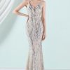 Special Occasion HELLYMOON | Apricot Spaghetti Straps Mermaid Prom Dress