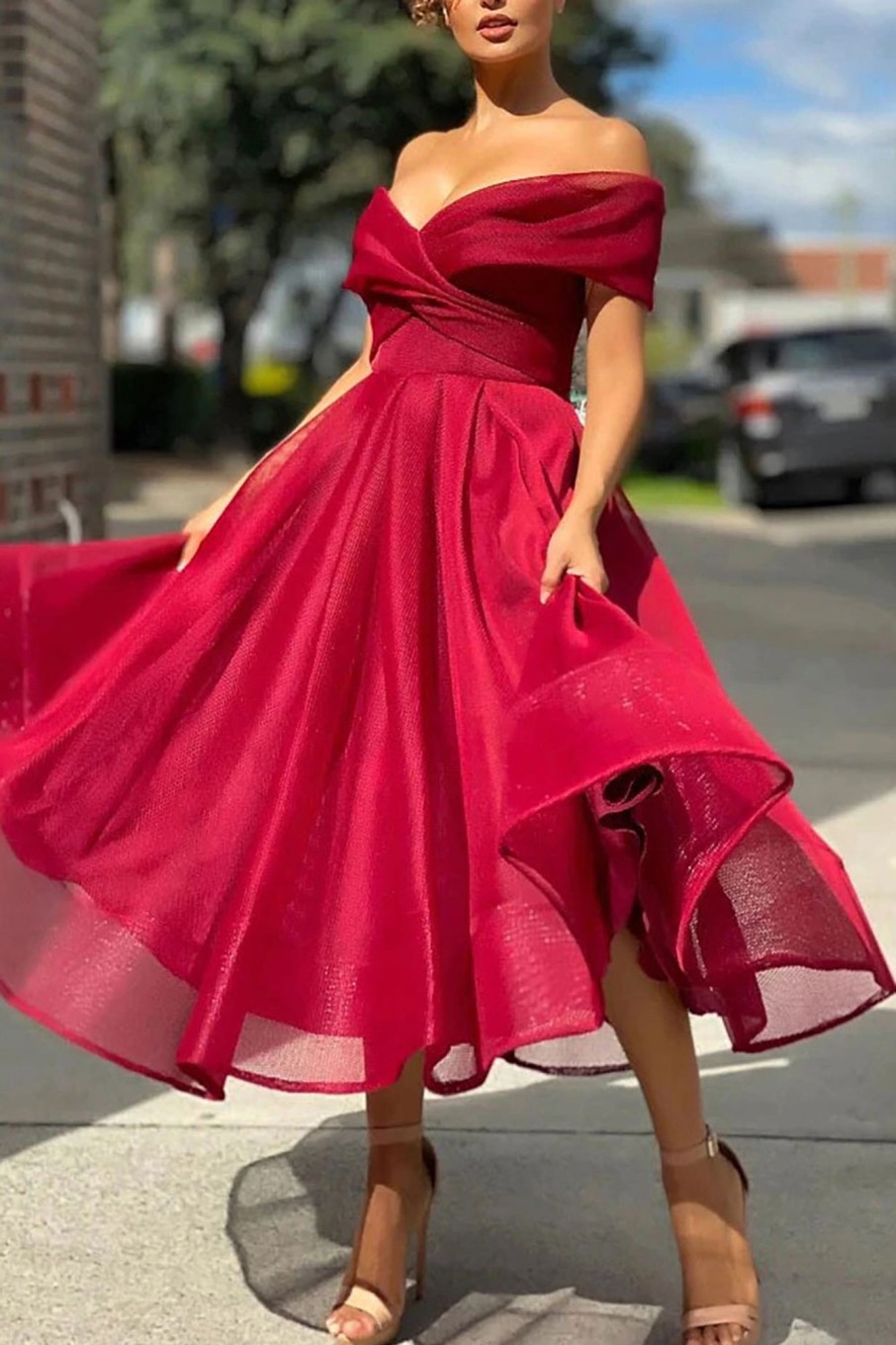 Prom Dresses HELLYMOON | Off The Shoulder Prom Dress