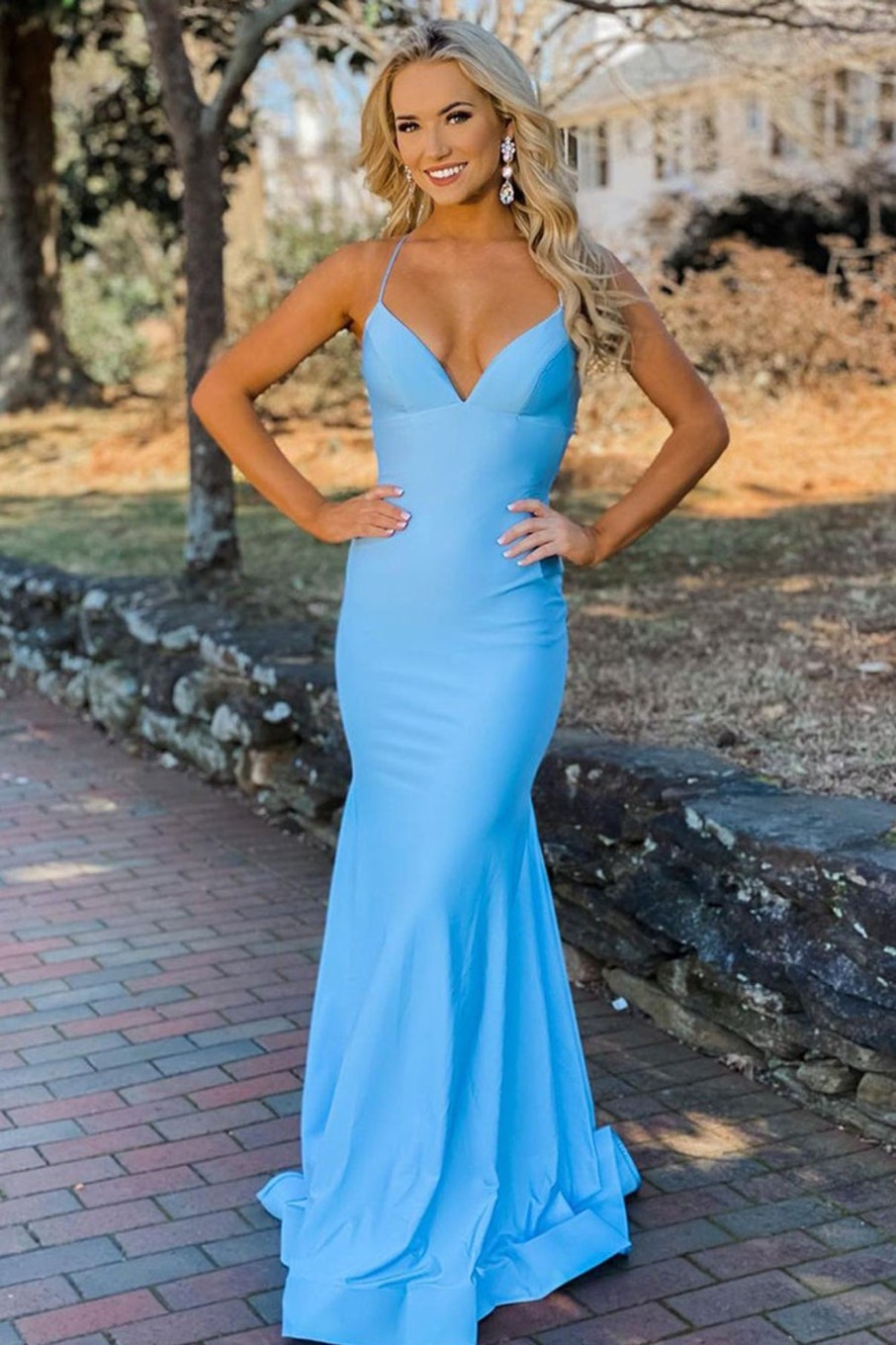 Special Occasion HELLYMOON | Mermaid Simple Prom Dress With Lace-Up Back