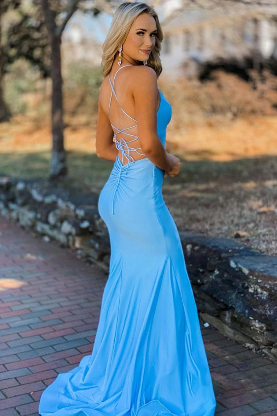 Special Occasion HELLYMOON | Mermaid Simple Prom Dress With Lace-Up Back