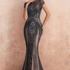 Prom Dresses HELLYMOON | Mermaid Beaded Sparkly Prom Dress