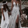 Wedding Dresses HELLYMOON | Boho A-Line Wedding Dress With Appliques White