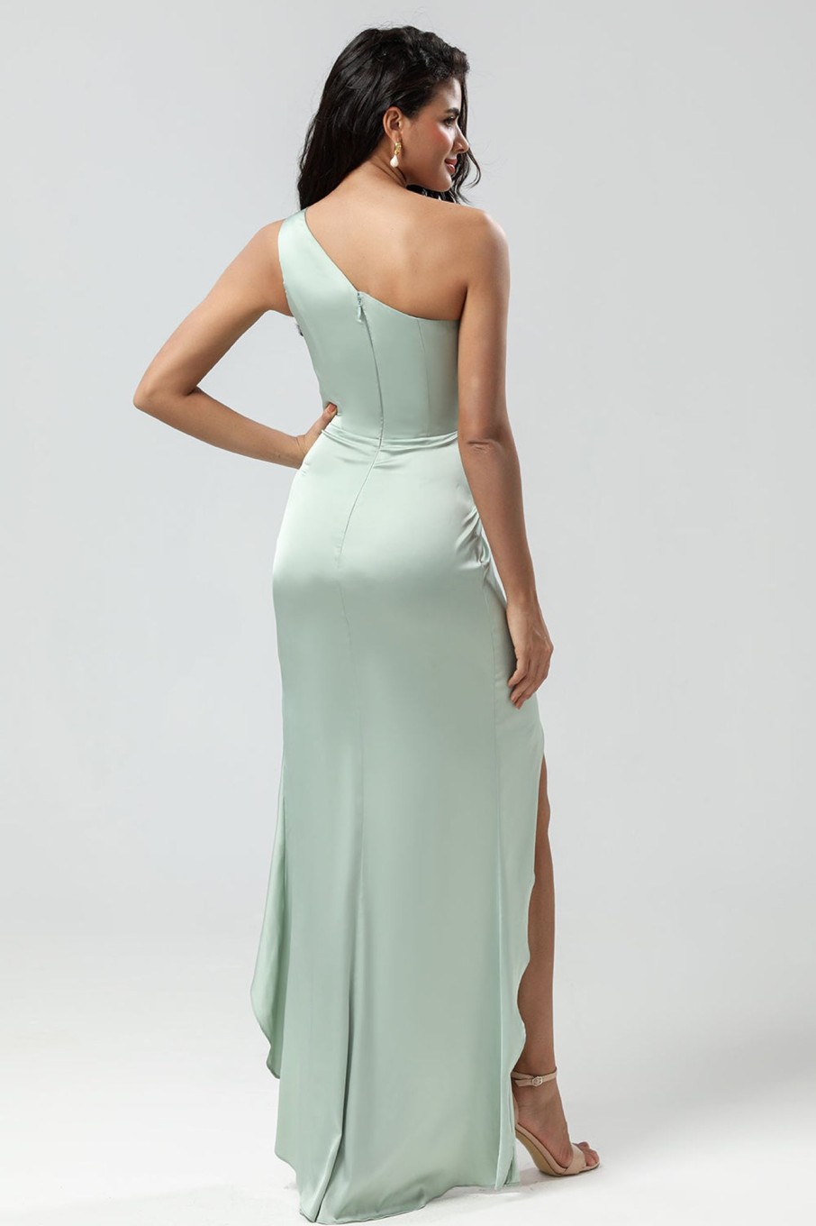 Partywear HELLYMOON | One Shoulder Bridesmaid Dress With Ruffles