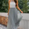 Partywear HELLYMOON | Open Back Long Dress Grey