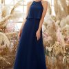 Partywear HELLYMOON | Halter Chiffon Bridesmaid Dress