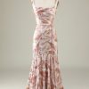 Partywear HELLYMOON | Blush Floral Boho Mermaid Bridesmaid Dress