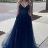 Special Occasion HELLYMOON | A-Line Tulle Princess Prom Dress Navy