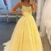 Prom Dresses HELLYMOON | Princess Spaghetti Straps Prom Dress