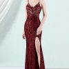 Special Occasion HELLYMOON | Sequins Sheath Prom Dress With Slit