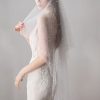 Accessories HELLYMOON | Wedding Two Tier Pearl Bridal Veils White