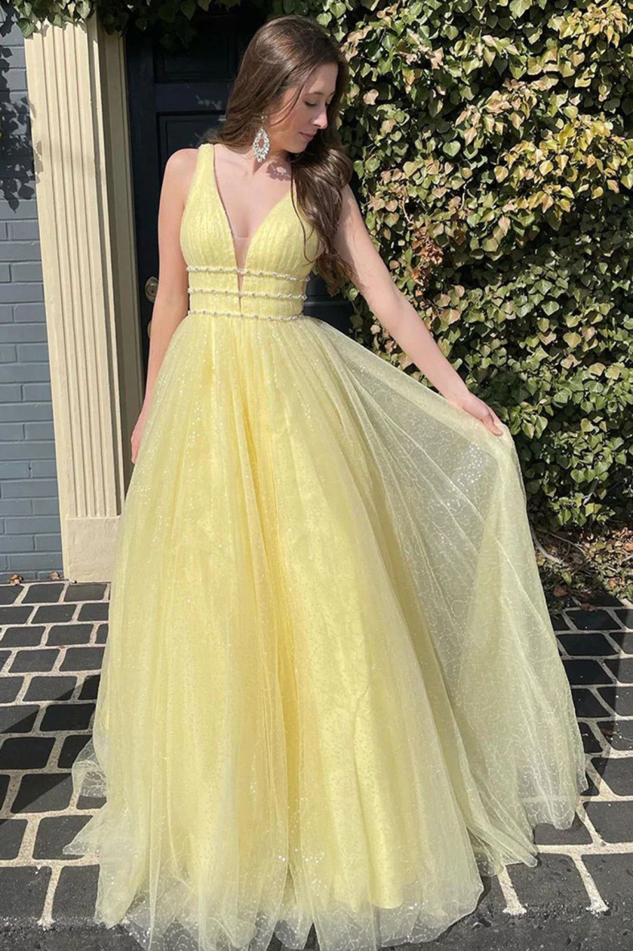 Special Occasion HELLYMOON | Tulle A Line Sparkly Princess Prom Dress