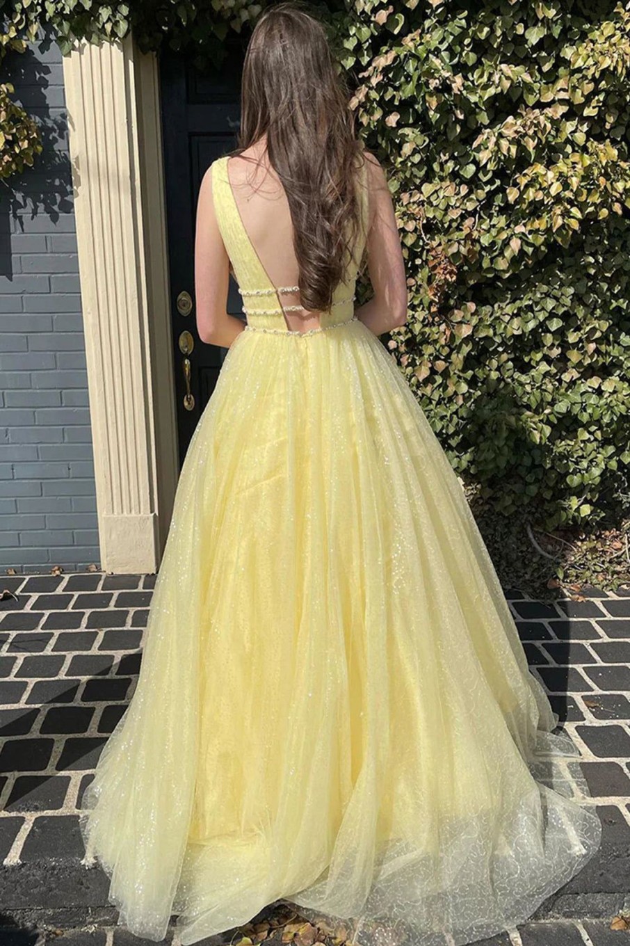 Special Occasion HELLYMOON | Tulle A Line Sparkly Princess Prom Dress