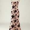 Prom Dresses HELLYMOON | Floral Spaghetti Straps Prom Dress With Lace-Up Back Dusk