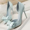 Accessories HELLYMOON | Sweet Bow Pointed Side Hollow High Heels