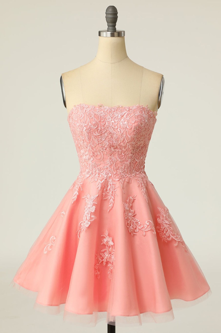 Special Occasion HELLYMOON | Strapless Short Prom Dress With Appliques