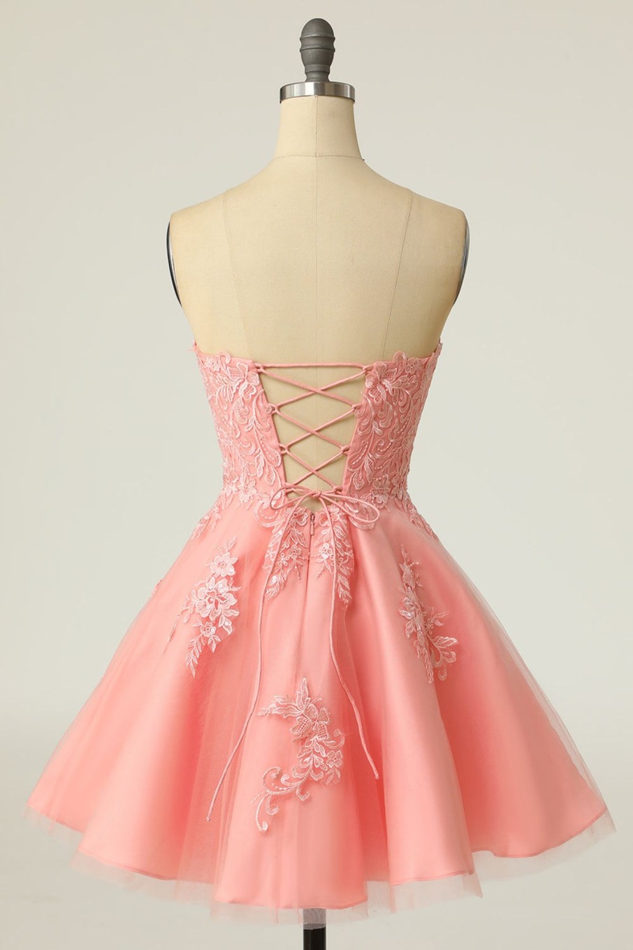 Special Occasion HELLYMOON | Strapless Short Prom Dress With Appliques