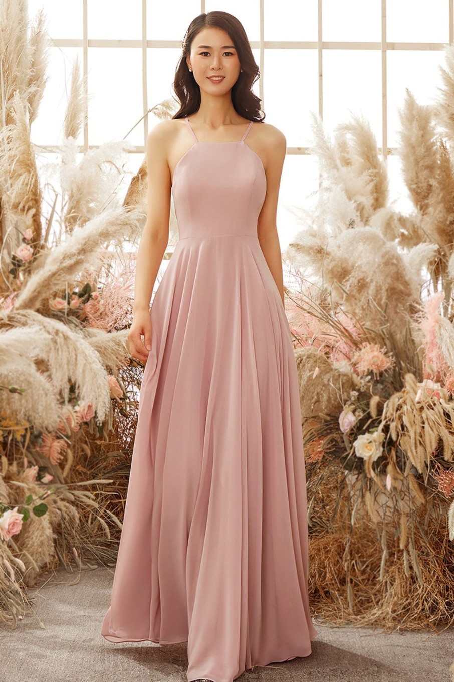 Partywear HELLYMOON | Dusty Chiffon Bridesmaid Dress