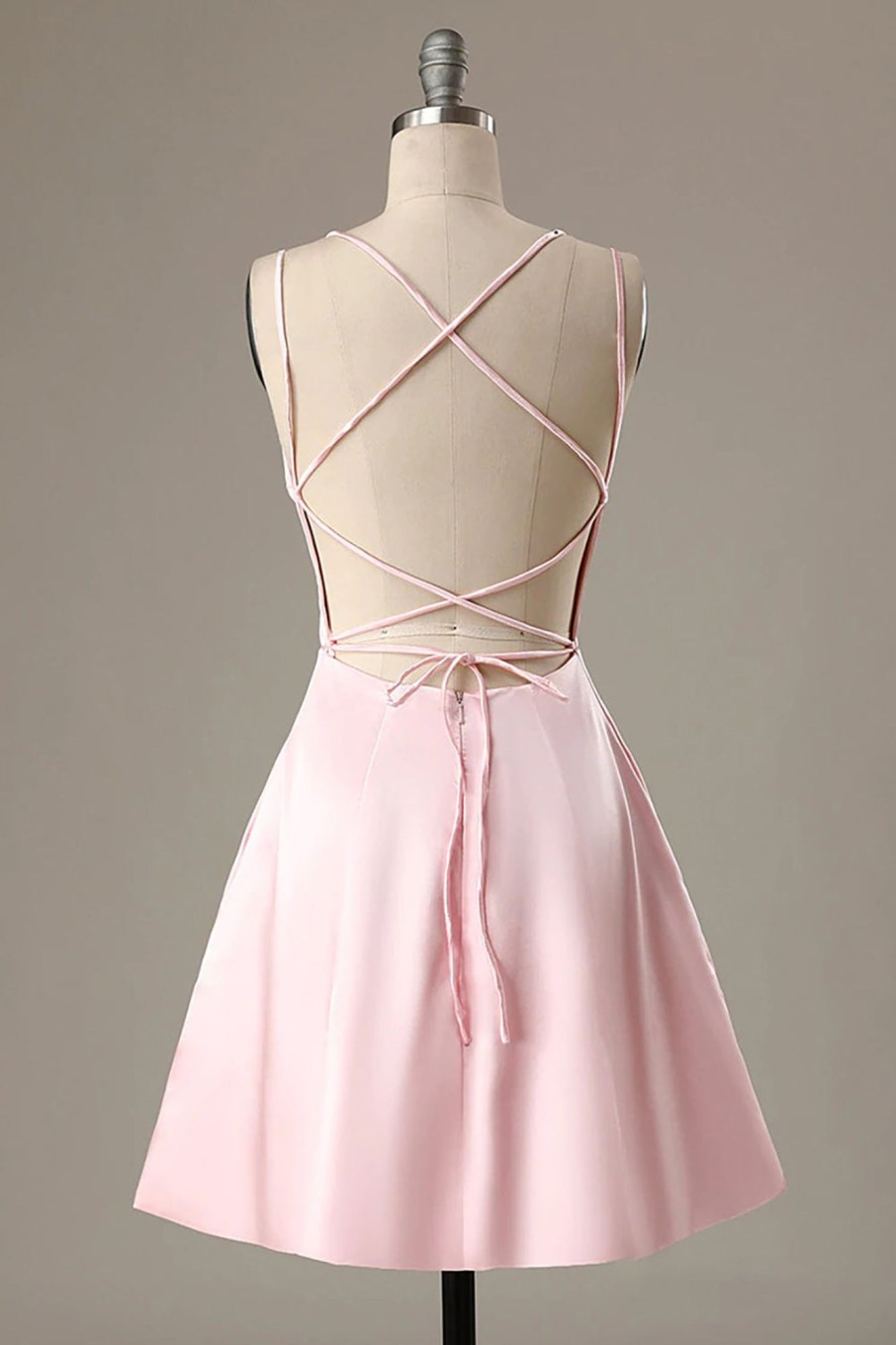 Special Occasion HELLYMOON | Simple A Line Short Prom Dress Pink