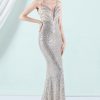 Prom Dresses HELLYMOON | Sequins Sheath Prom Dress With Slit