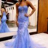 Special Occasion HELLYMOON | Strapless Mermaid Corset Prom Dress With Appliques