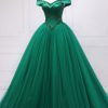 Special Occasion HELLYMOON | Off The Shoulder Quinceanera Dress With Beading Green