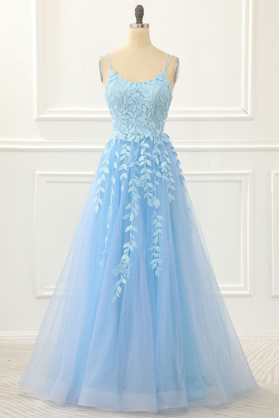 Prom Dresses HELLYMOON | Tulle A Line Prom Dress With Appliques