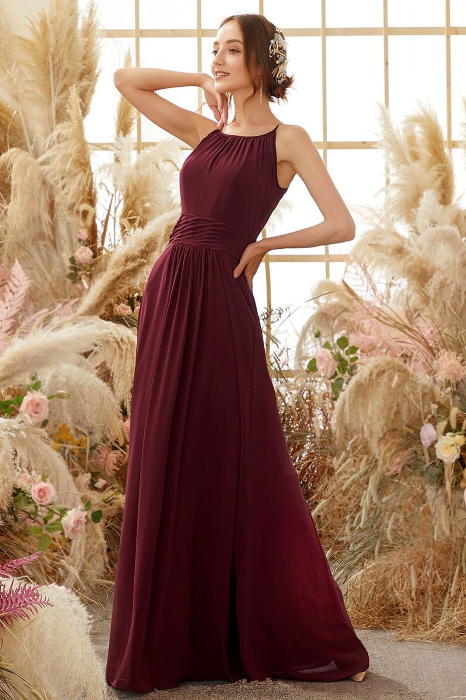 Partywear HELLYMOON | Elegant Chiffon Bridesmaid Dress