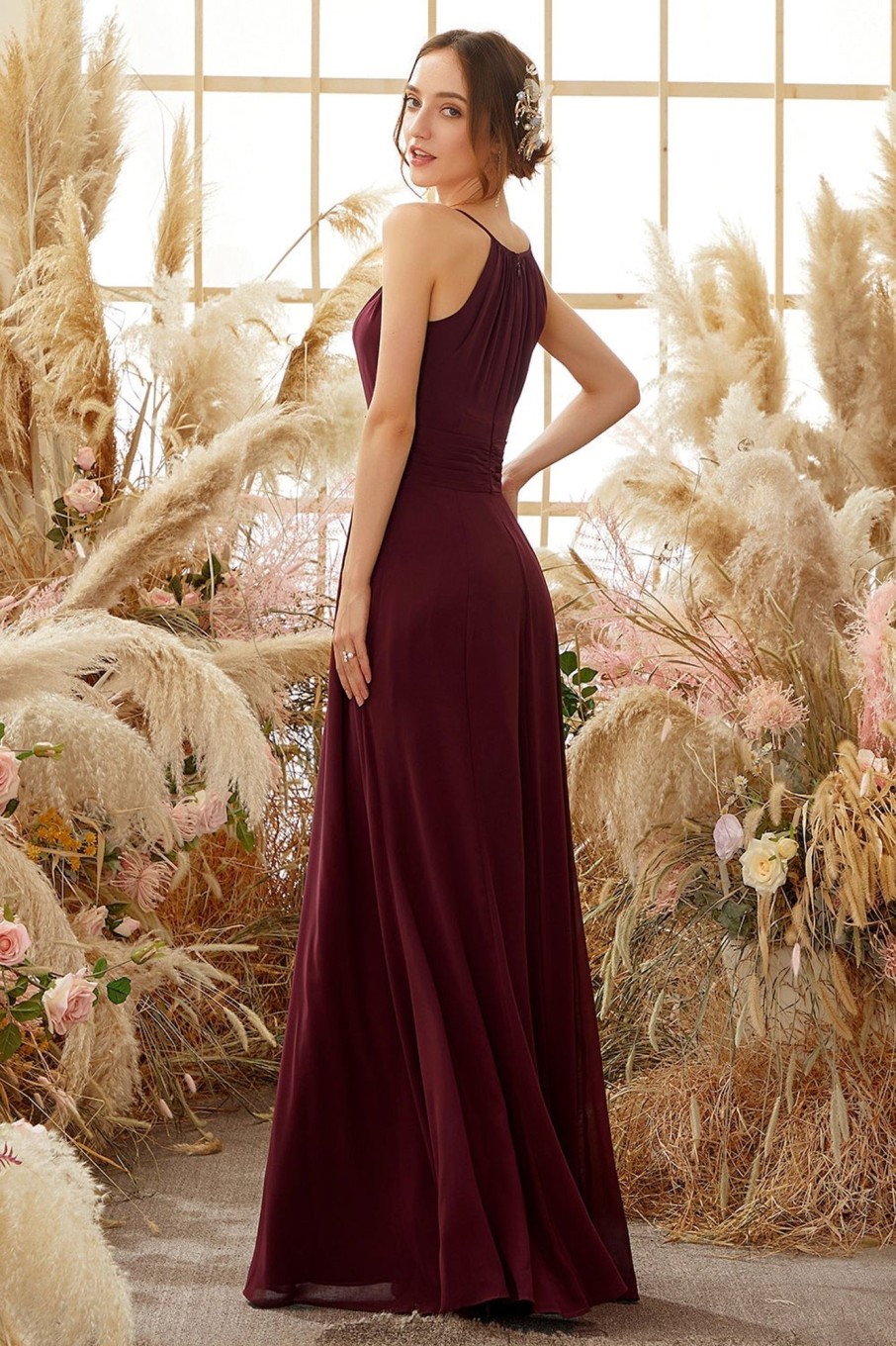 Partywear HELLYMOON | Elegant Chiffon Bridesmaid Dress